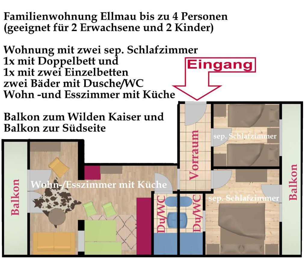 Kaiserapart Ellmau Zentrum Eksteriør bilde